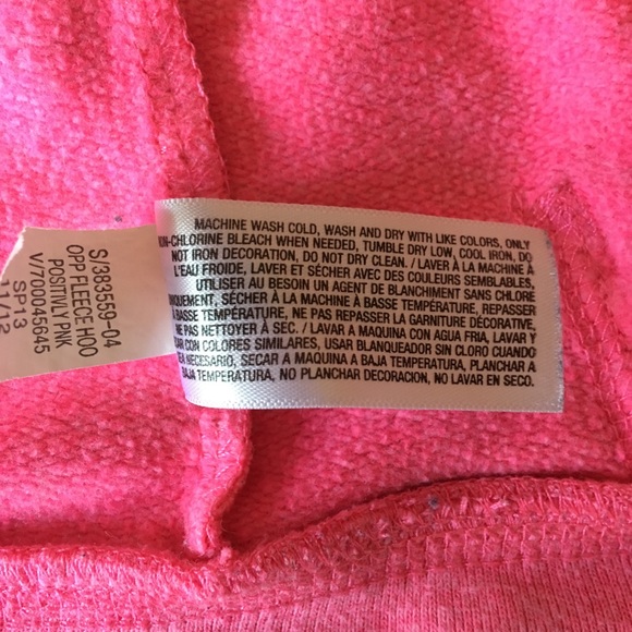 Neon Pink Peace Sign ZIP Hoodie - Picture 8 of 8